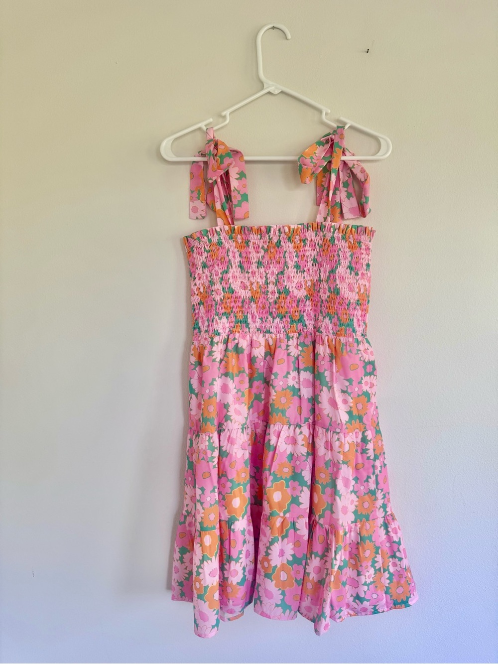 NEW “Pink Lily” Floral Smocked Dress